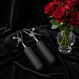 Dark Passion Vibrating Nipple Clamps